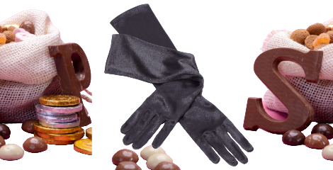 Zwarte piet handschoenen