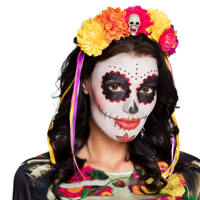 Feestshop.be Diadeem La Pelona Dia de Los Muertos