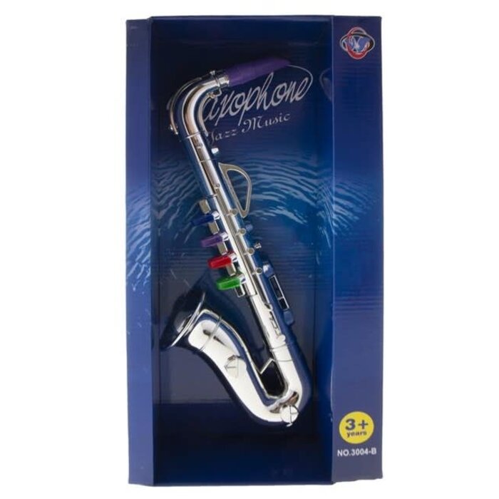 Saxofoon zilver 35cm