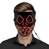 Feestshop.be LED masker Killer smile rood