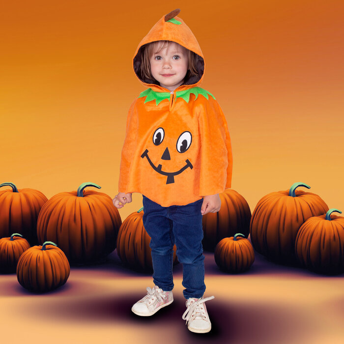 Pompoen Patch cape kind