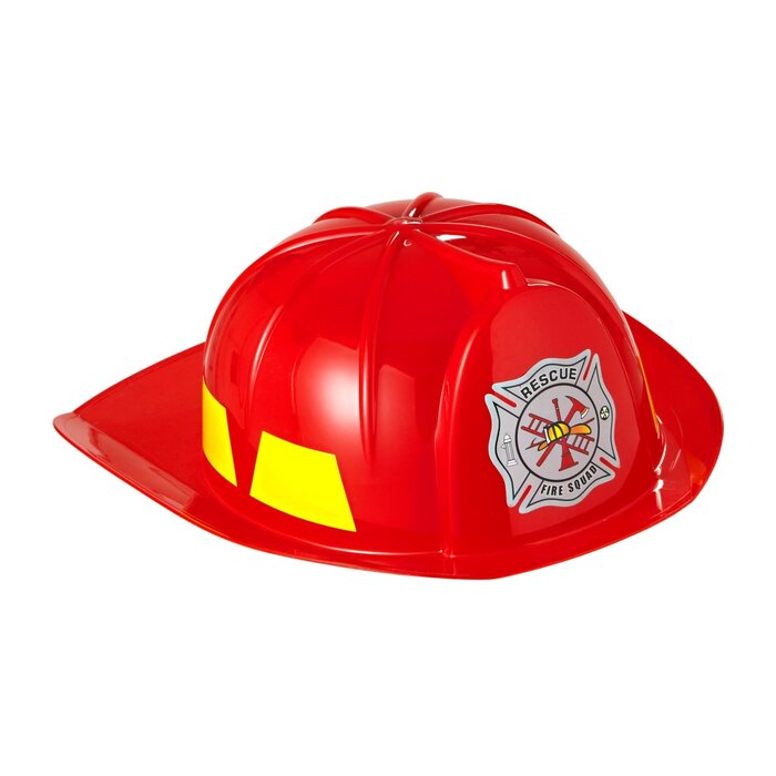 Brandweerman helm harde plastiek