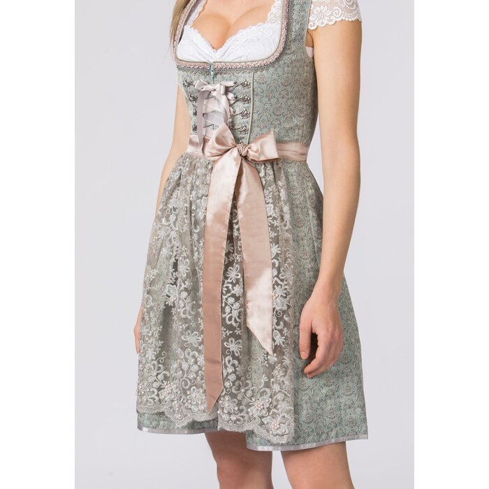 Dirndl Shila mint groen dirndl + schort