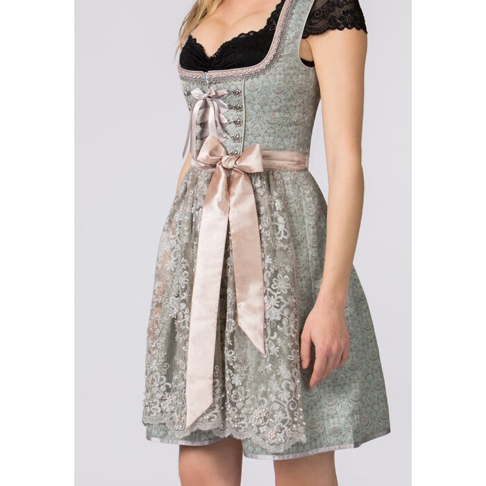 Dirndl Shila mint groen dirndl + schort