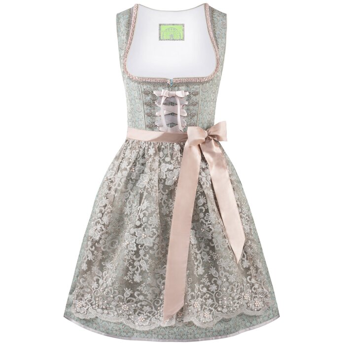 Dirndl Shila mint groen dirndl + schort