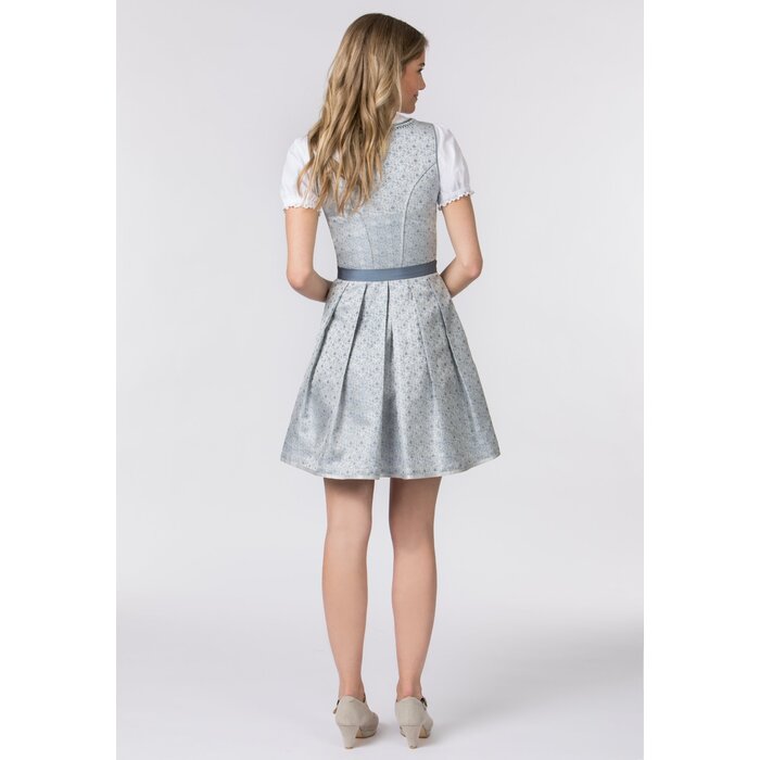 Dirndl Nanita rookblauw dirndl + schort