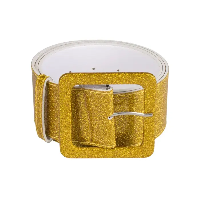 Feestshop.be Riem goud glitter 120x5cm