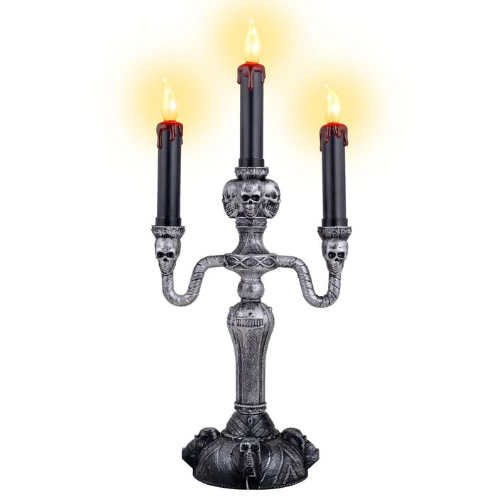 Kandelaar met 3 lampjes Halloween
