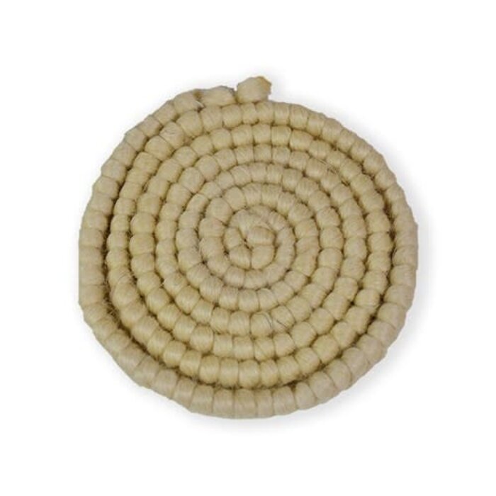 Feestshop.be Wolcrepe naturel/buffelhaarkleur 100cm