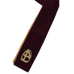 Stola TV-Sint luxe bordeaux rood