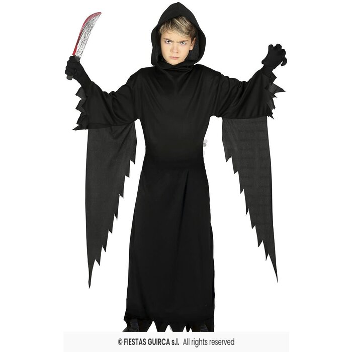 Feestshop.be Zwarte moordenaar kostuum kind