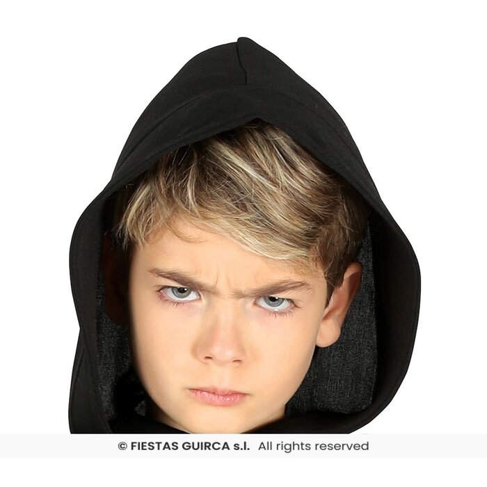 Feestshop.be Zwarte moordenaar kostuum kind