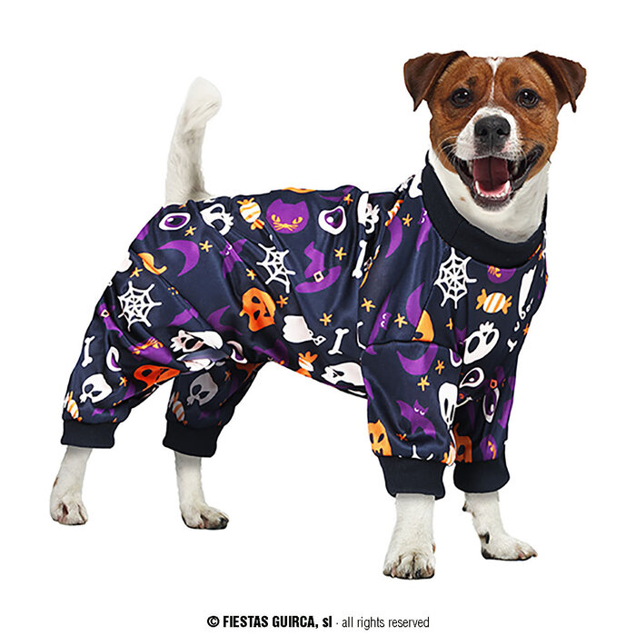Fiestas Guirca Pompoen halloween verkleedkostuum hond paars