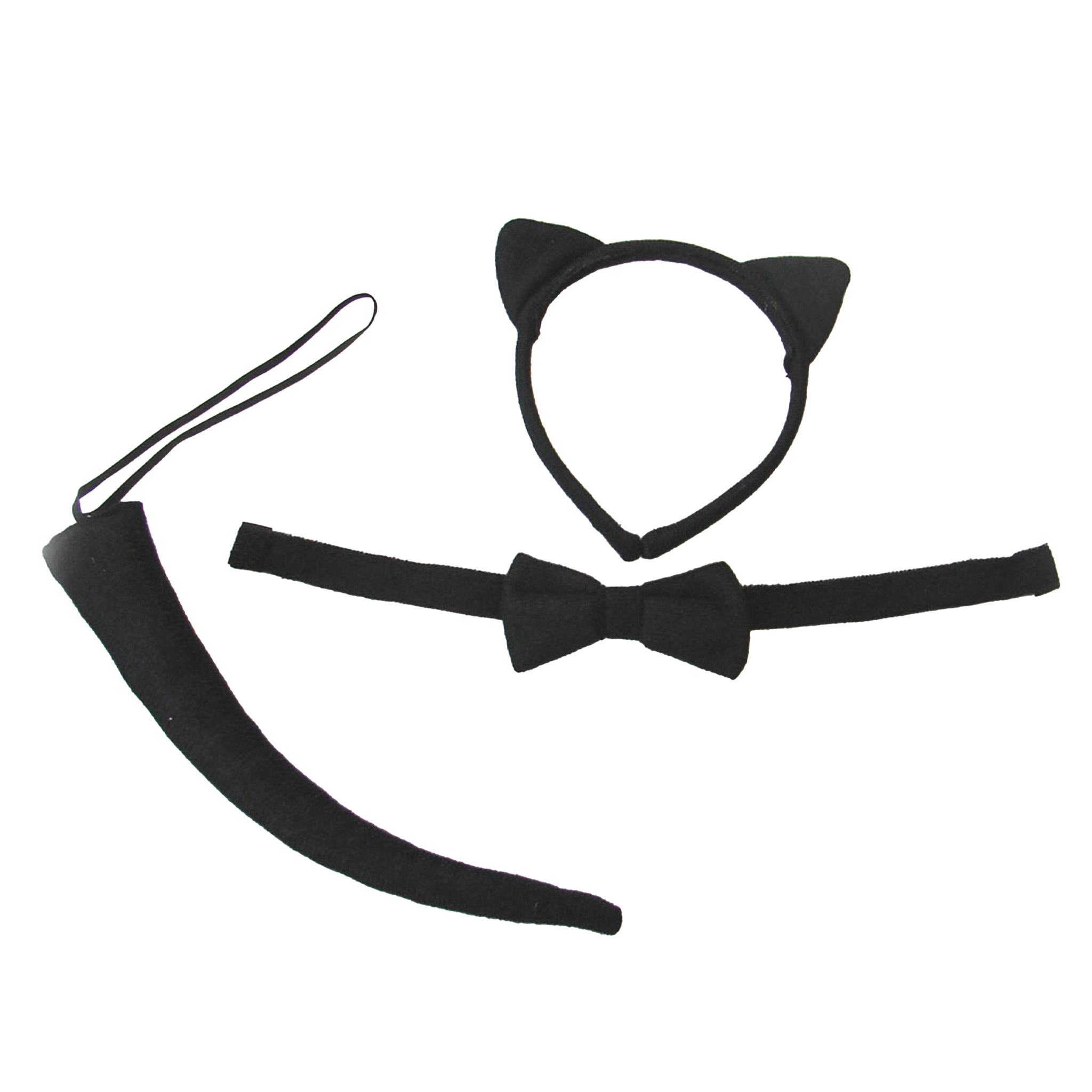 Dierenset Kat 3-delig zwart