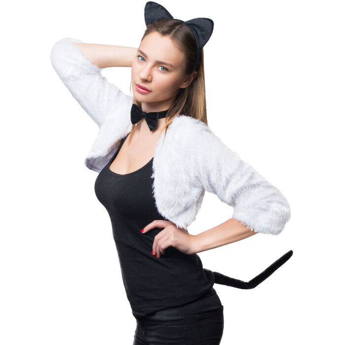 Dierenset Kat 3-delig zwart