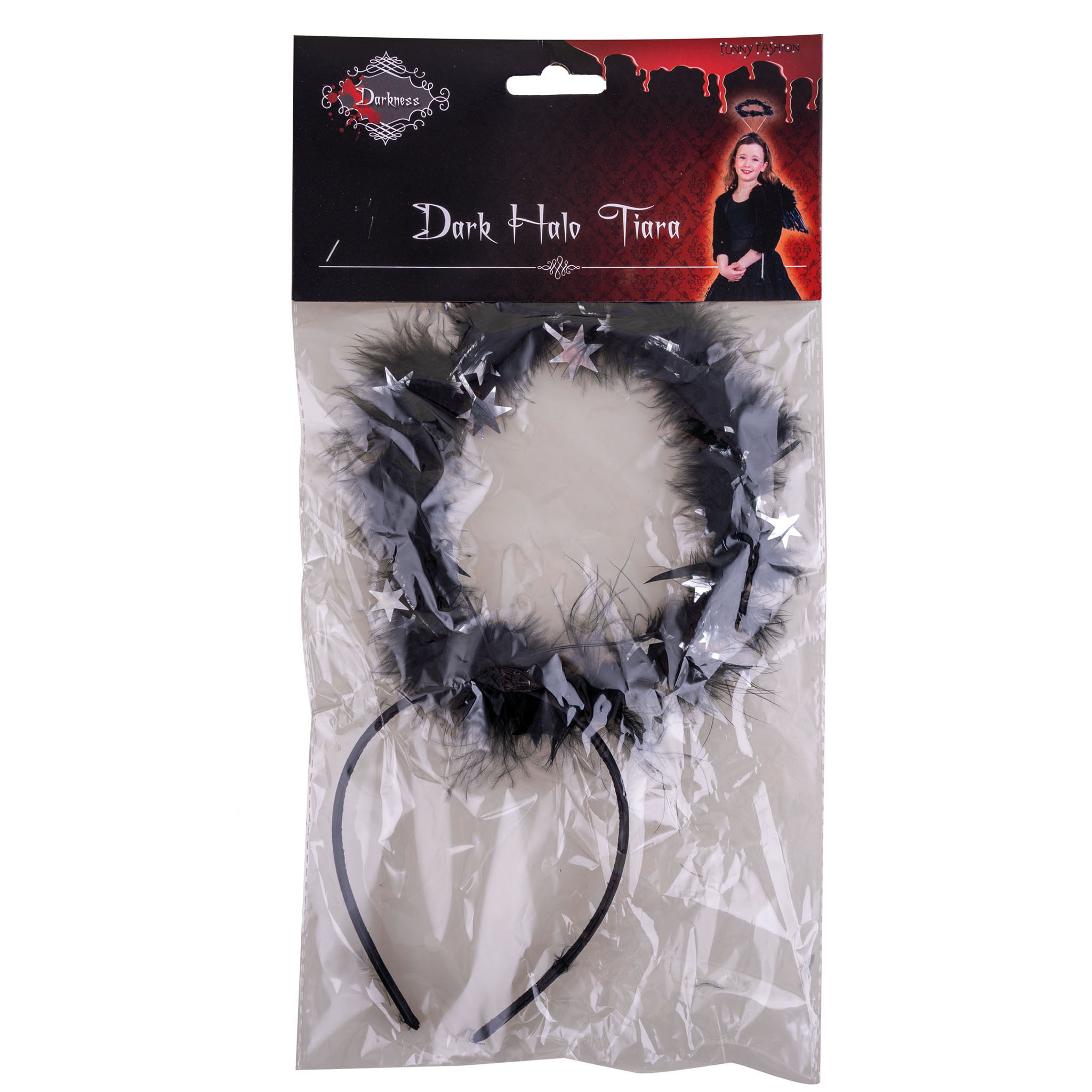 Diadeem aureool zwart