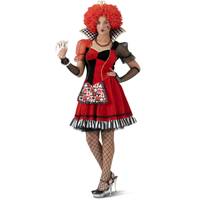 Feestshop.be Rode koningin der kaarten dames