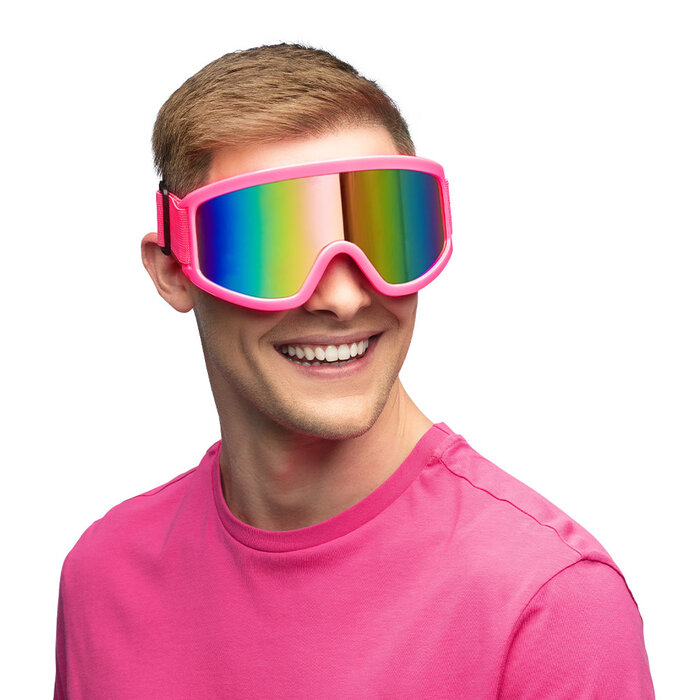Skibril Party neon roze