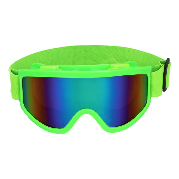 Skibril Party neon groen