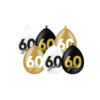 Verjaardag ballonen 60 jaar 30 cm per 6 stuks