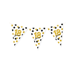 Vlaggenlijn papier 18 jaar 6 meter