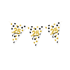 Vlaggenlijn papier 25 jaar 6 meter