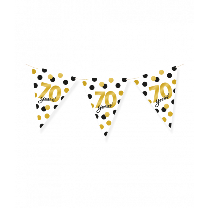 Vlaggenlijn papier 70 jaar 6 meter