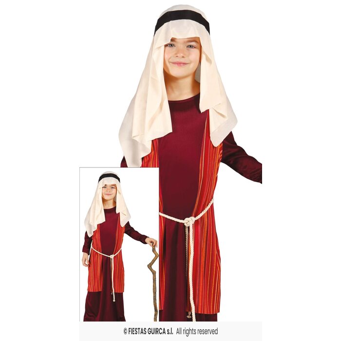 Feestshop.be Sint-Jozef herder kostuum rood kind