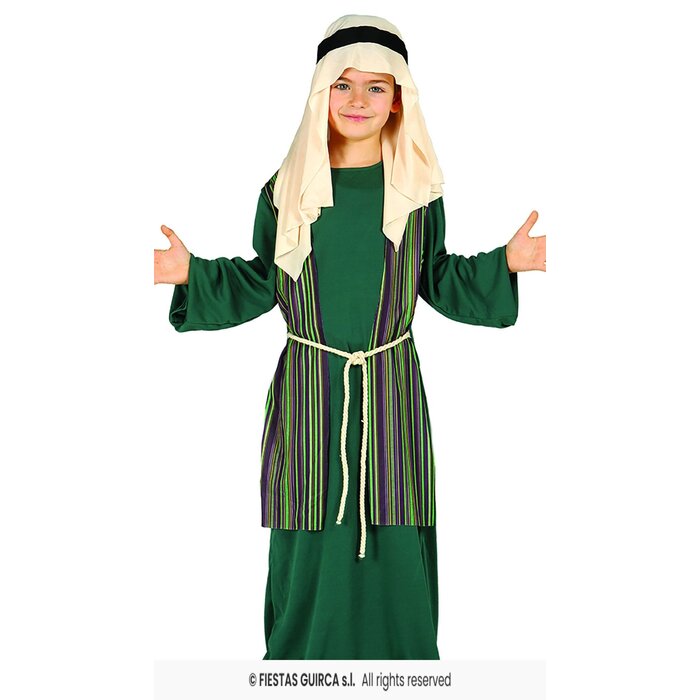 Feestshop.be Sint-Jozef herder kostuum groen kind