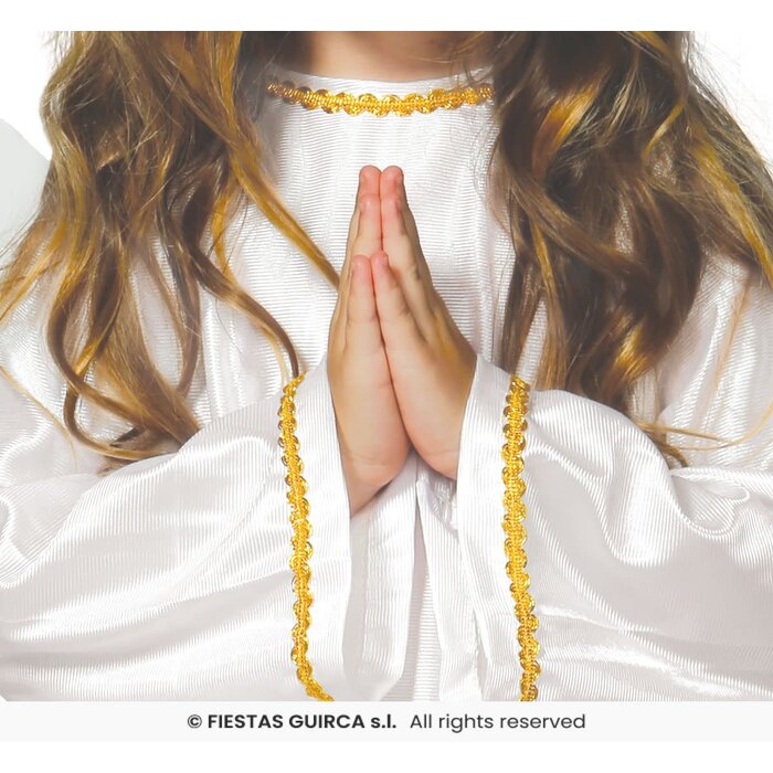 Feestshop.be Engel kostuum wit kind met vleugels