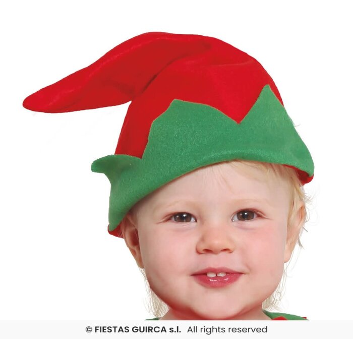 Feestshop.be Elf kostuum baby rood groen