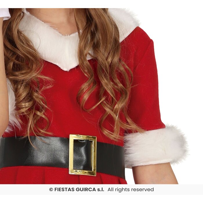 Feestshop.be Kerst kleedje meisje met kap