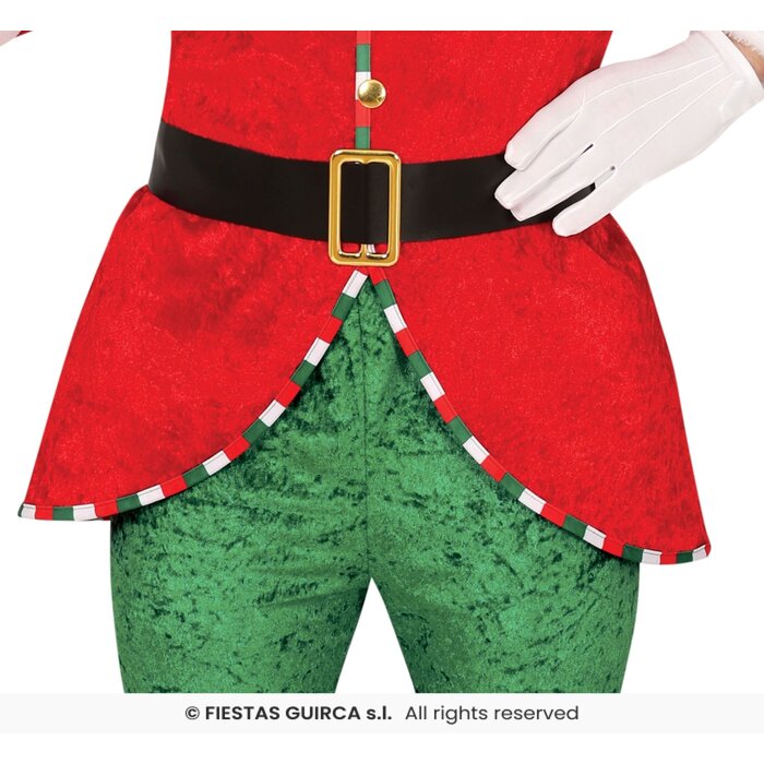 Feestshop.be Kerst elf kostuum heren groen rood