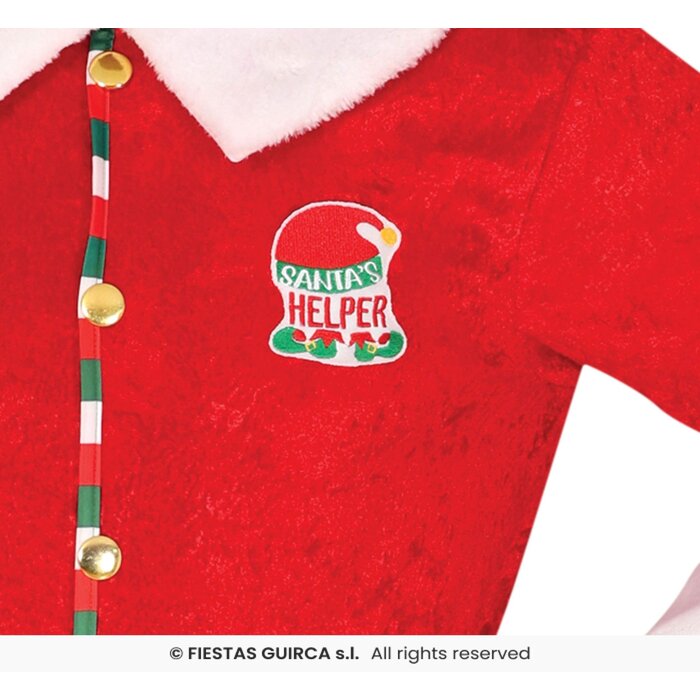 Feestshop.be Kerst elf kostuum heren groen rood