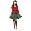 Feestshop.be Kerst elf kostuum dames groen rood