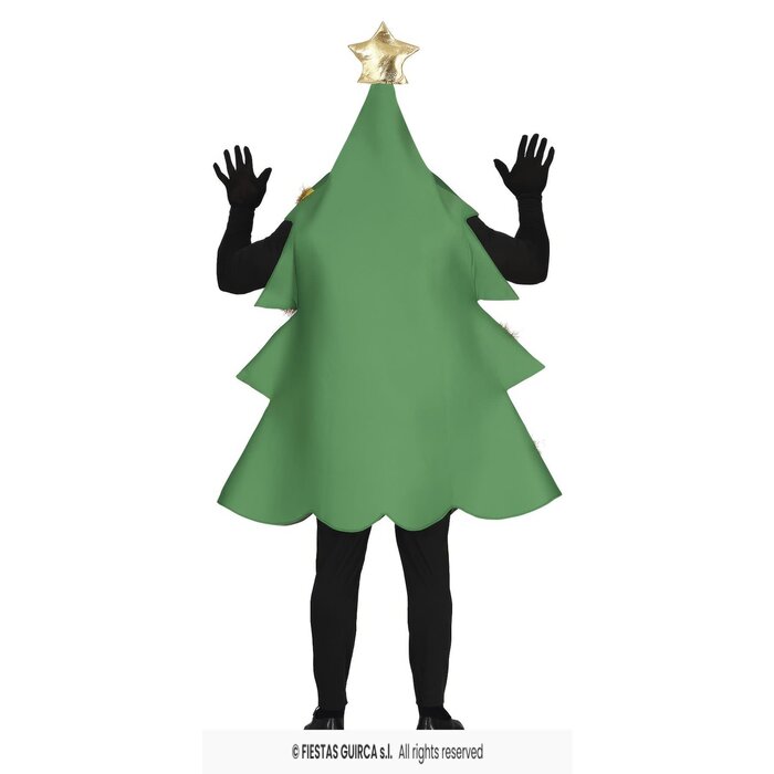 Feestshop.be Kerstboom kostuum groen unisex
