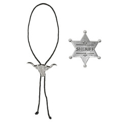 Cowboy Western set ketting en sheriff ster