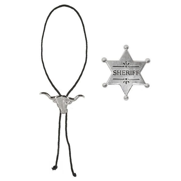 Cowboy Western set ketting en sheriff ster