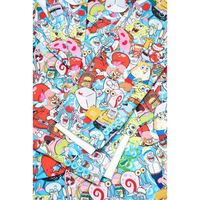 OppoSuits Opposuit SpongeBob™ Frenzy kostuum vest, broek en das