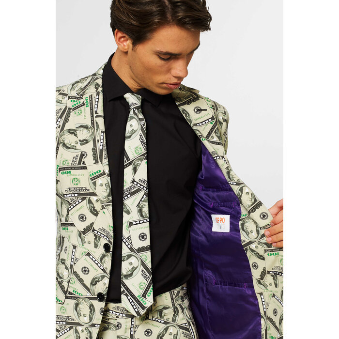 OppoSuits Opposuit Cashanova kostuum jas, broek, das