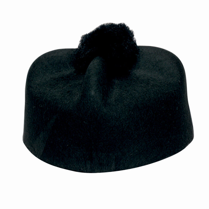 Feestshop.be Ronde kleine hoed pastoor zwart