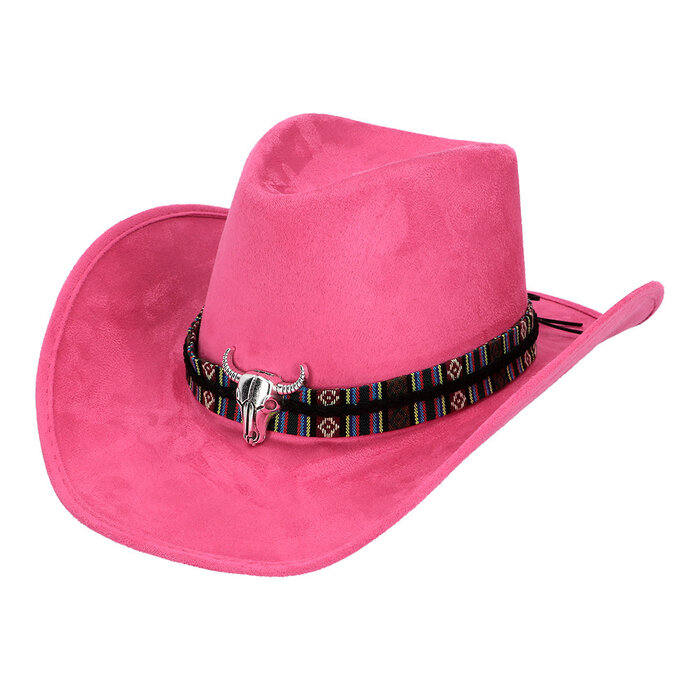 Cowboyhoed Django  roze