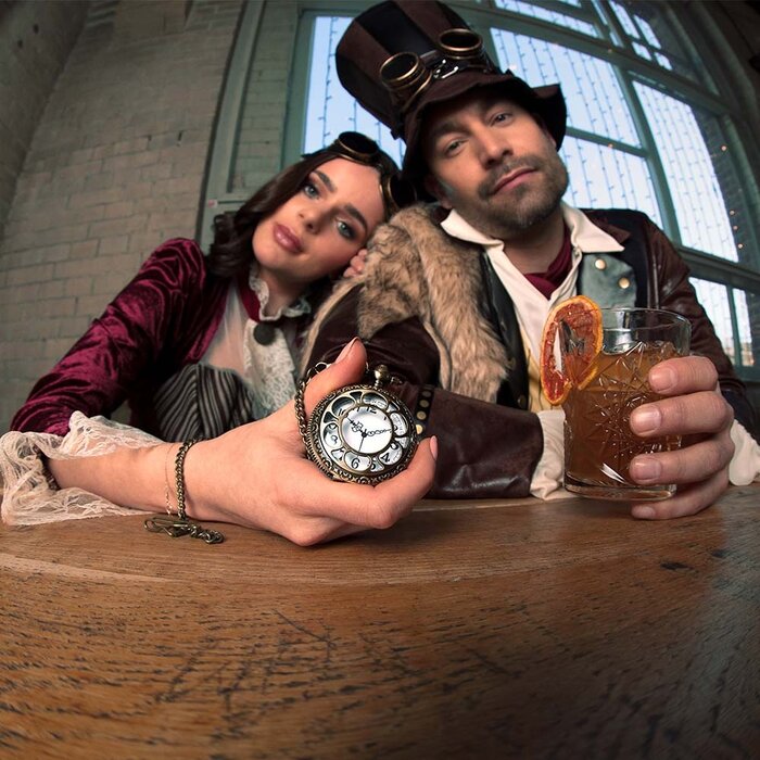 Steampunk  jaren 20 Zakhorloge