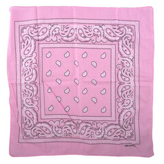Boeren zakdoek bandanna cowboy western roze 54 x 54cm