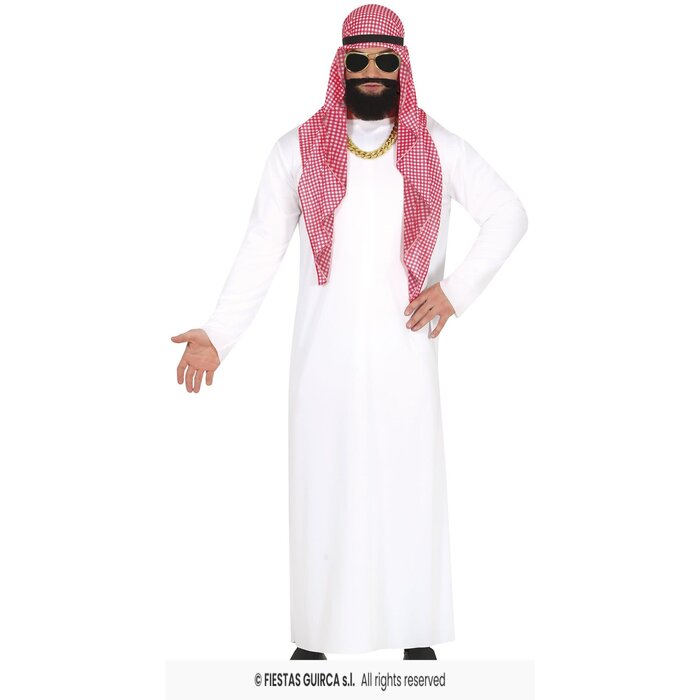 Schatrijke Millonaire sjeik wit rood