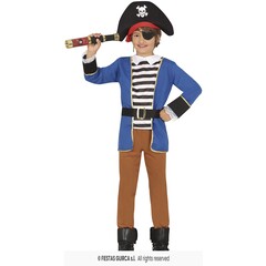 Piraat jongen blauw