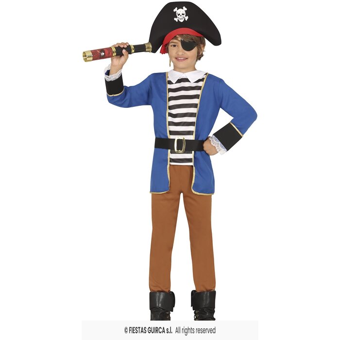 Piraat jongen blauw