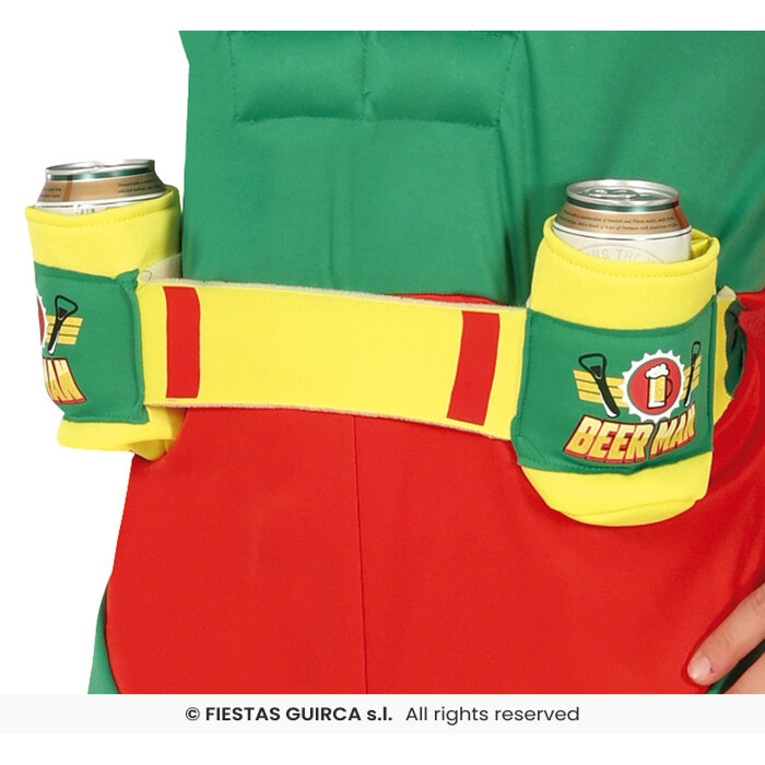 Superheld Bierman groen rood