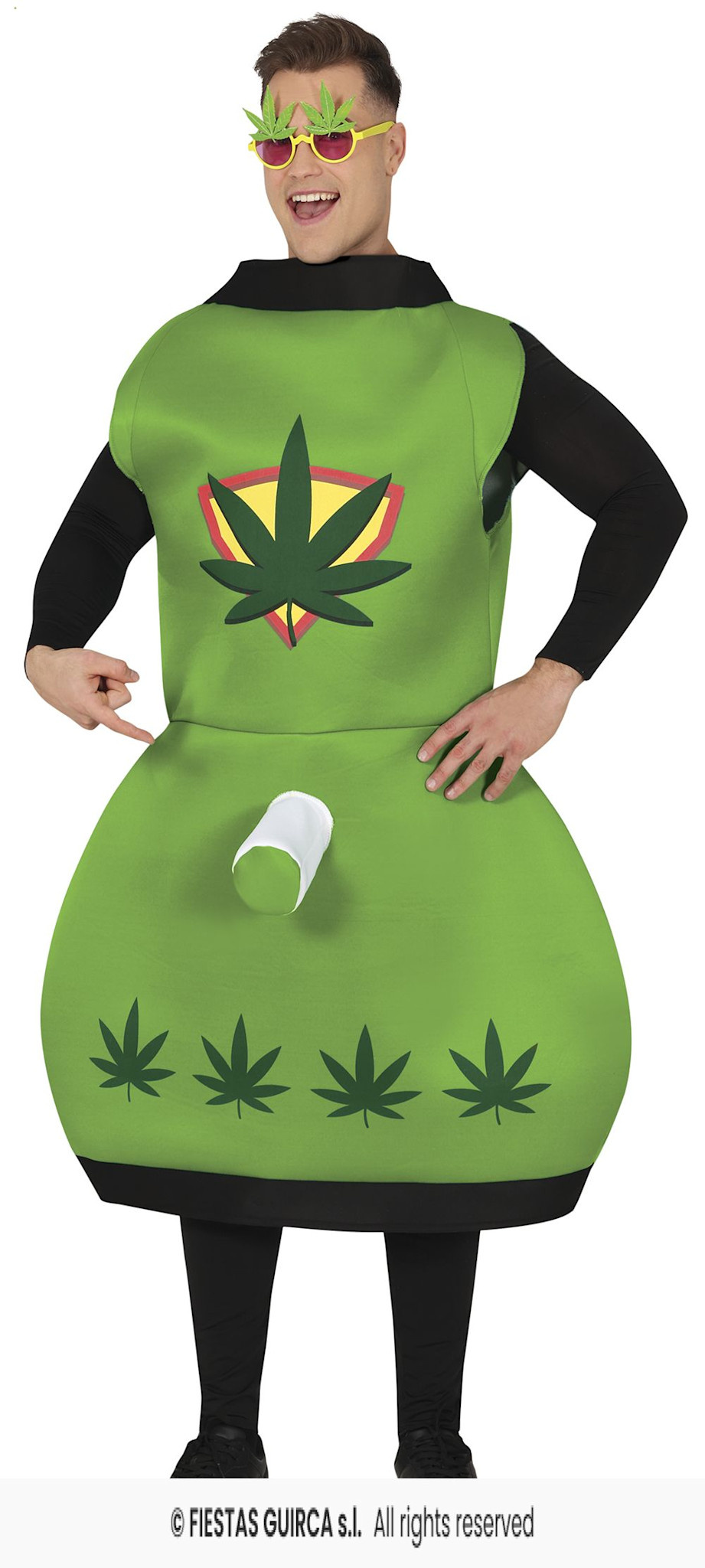 Feestshop.be Wiet kostuum rookmachine weed