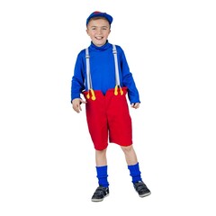 Feestshop.be Urbanus kostuum kind rood blauw